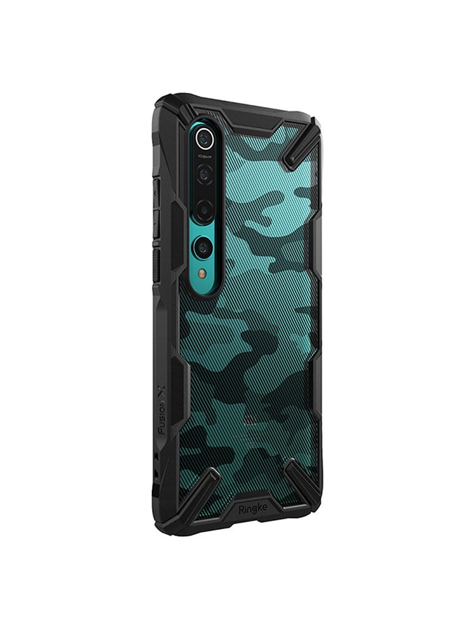 Ringke Hard Fusion-X Ergonomic Shock Absorption TPU Bumper Case Cover For Xiaomi Mi 10/Mi 10 Pro 5G Camo Black - Image 5