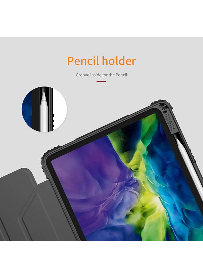 Nillkin PU Leather Full Protective Case With Apple Pencil Holder Smart Cover For iPad Pro 11 2020 Black - Image 3