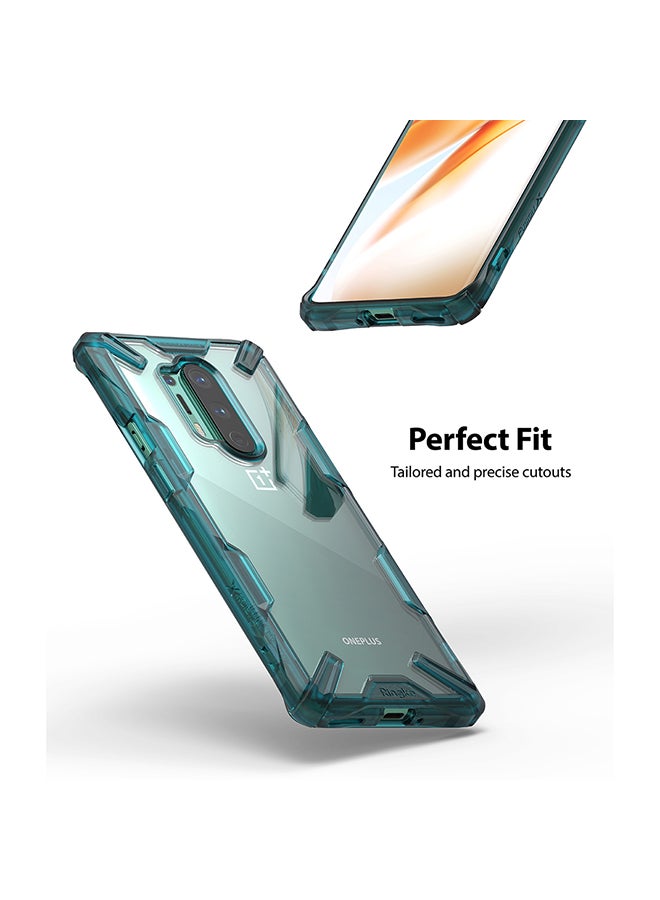 Ringke Hard Fusion-X Ergonomic Shock Absorption TPU Bumper Case Cover For OnePlus 8 Pro Turquoise Green - Image 3