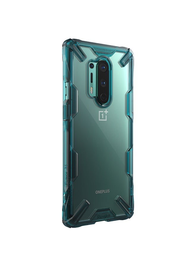 Ringke Hard Fusion-X Ergonomic Shock Absorption TPU Bumper Case Cover For OnePlus 8 Pro Turquoise Green - Image 5
