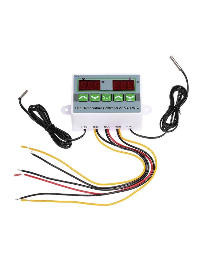 جهاز تحكمٍ رقميّ ذكي في درجة الحرارة بشاشة عرض مزدوجة متعدد الألوان 8سم - Image 1