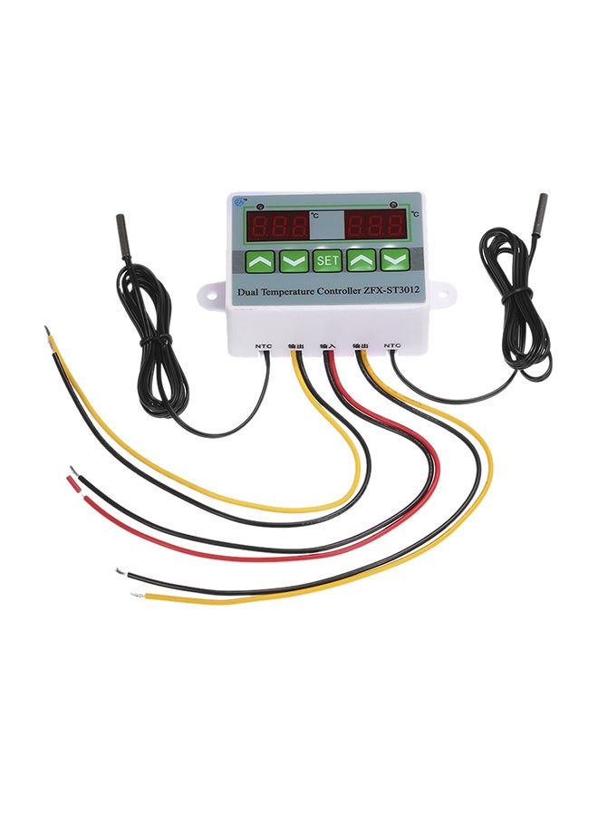 جهاز تحكمٍ رقميّ ذكي في درجة الحرارة بشاشة عرض مزدوجة متعدد الألوان 8سم - Image 1