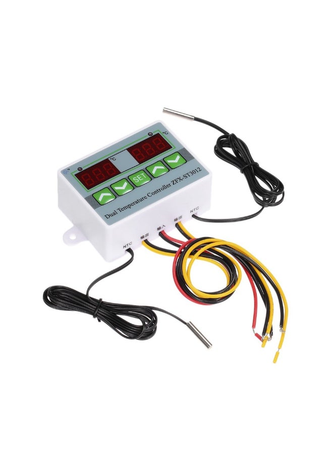 جهاز تحكمٍ رقميّ ذكي في درجة الحرارة بشاشة عرض مزدوجة متعدد الألوان 8سم - Image 2