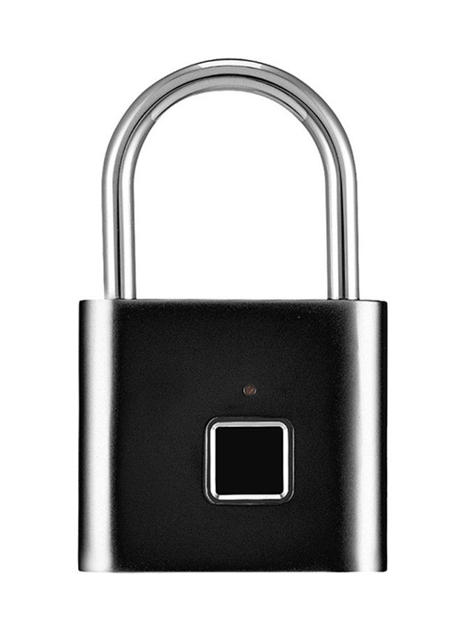 Smart Anti Theft Fingerprint Padlock Black 10cm  - Image 1