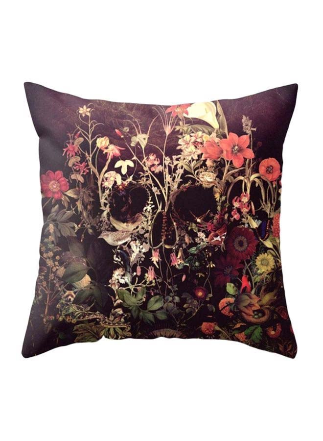 غطاء وسادة مزيّن بطبعة جمجمة fabric متعدد الألوان 45 x 45سم