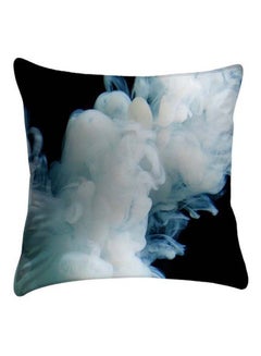 Ink Water Printed Pillow Cover White/Black 40 x 40cm