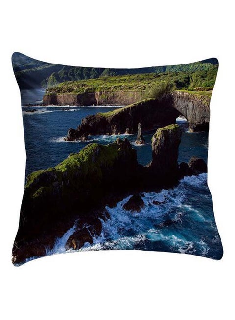 Nature Printed Pillow Cover polyester Multicolour 40 x 40cm