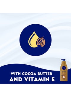 Nivea Cocoa Butter Body Lotion, Vitamin E, Dry Skin, 400ml, Pack of 2 400ml  - Image 3