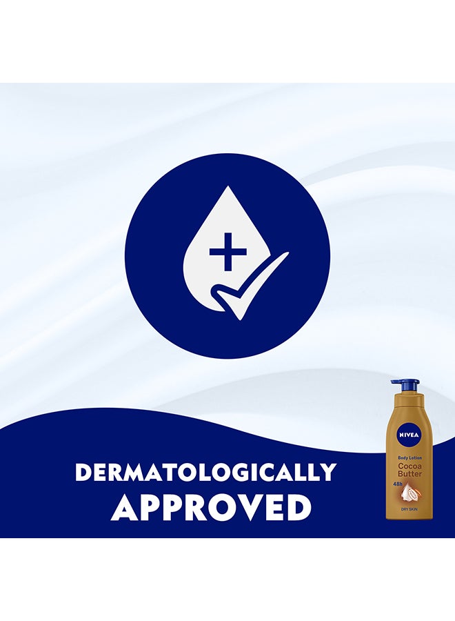 Nivea Cocoa Butter Body Lotion, Vitamin E, Dry Skin, 400ml, Pack of 2 400ml - Image 5