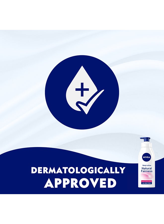 Nivea - Natural Fairness Body Lotion, Liquorice And Berry, All Skin Types, 400ml, Pack of 2 White - Image 1