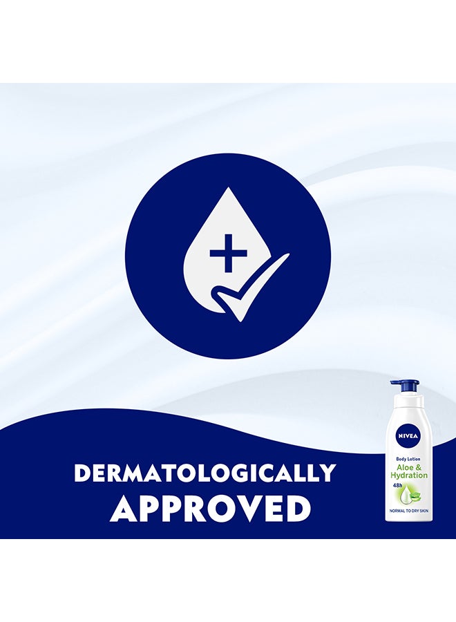 نيفيا مجموعة لوشن للجسم للترطيب العميق بالألوفيرا لمدة 48 ساعة من قطعتين 800ملليلتر - Image 5