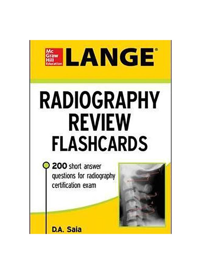 Lange Radiography Review Flashcards Paperback English by D. A. Saia - 42110 