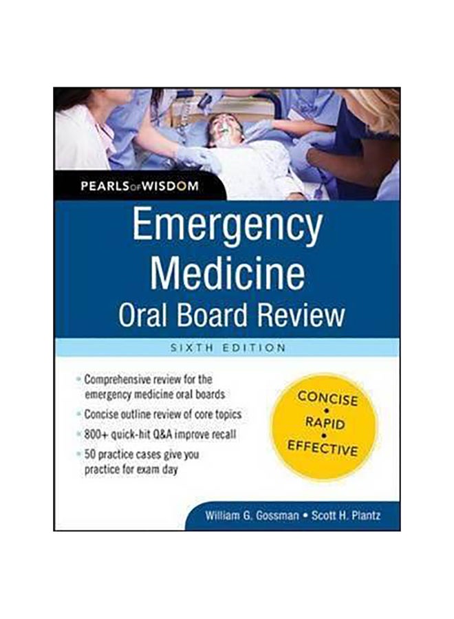 Emergency Medicine Oral Board Review Paperback English by William G. Gossman - 16-Oct-15 