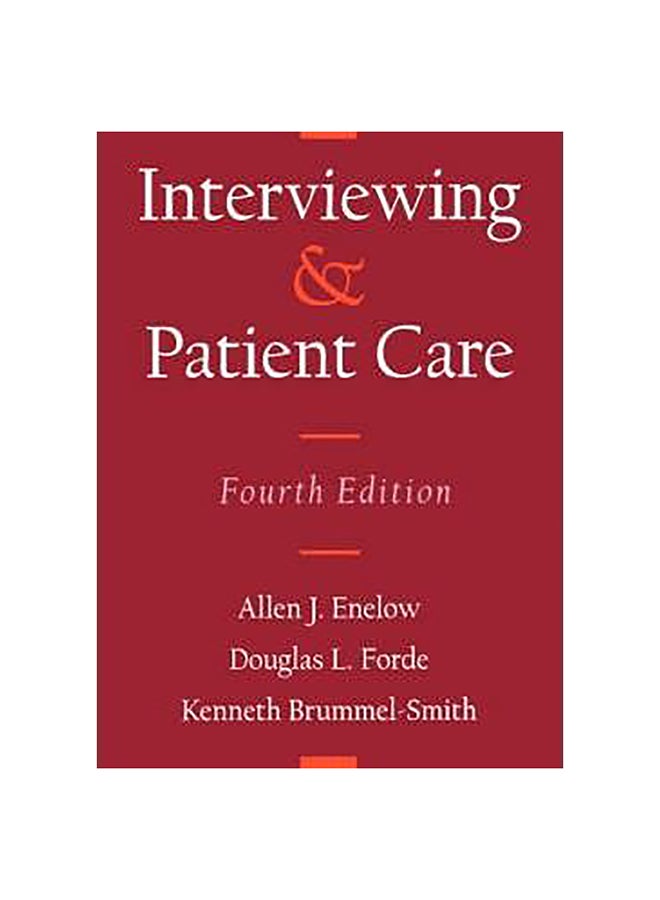 Interviewing And Patient Care Paperback English by Kenneth Brummel-Smith - 1-Jan-72