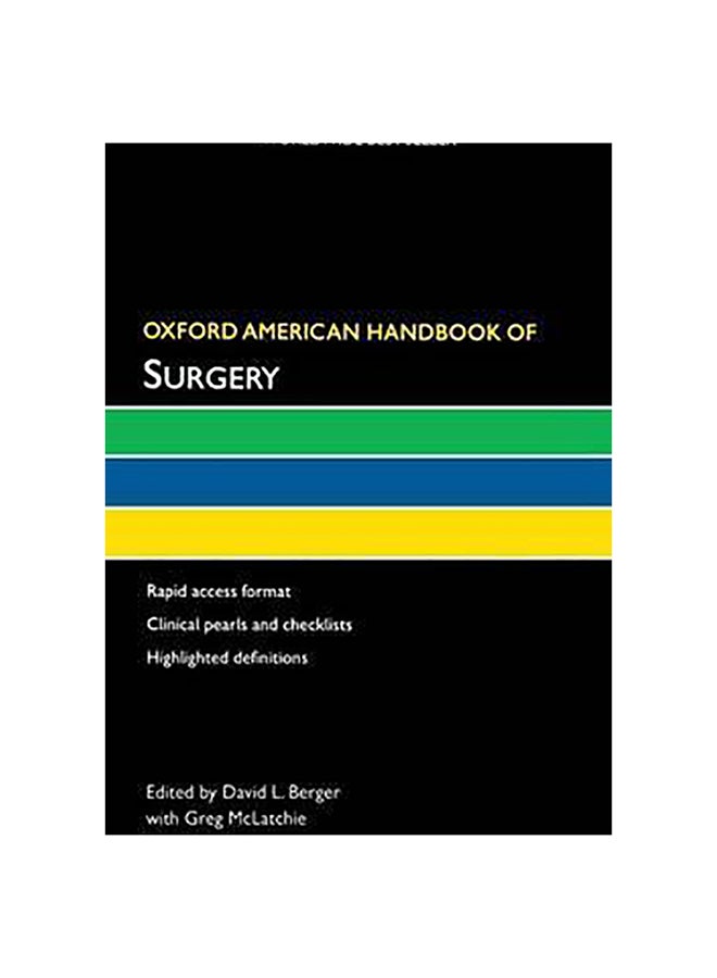 Oxford American Handbook Of Surgery Flexi Bound English by David L Berger - 1-Apr-09