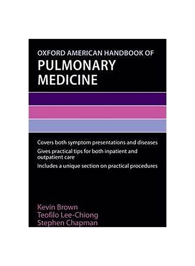 Oxford American Handbook Of Pulmonary Medicine Flexi Bound English by Kevin Brown - 1-Dec-09 