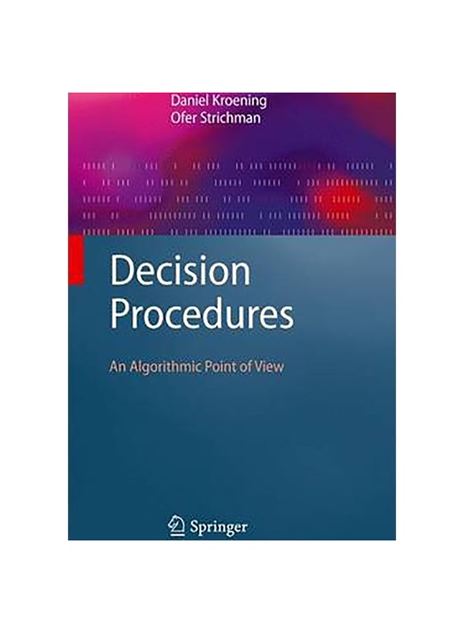 Decision Procedures Hardcover English by Daniel Kroening - 23-May-08 