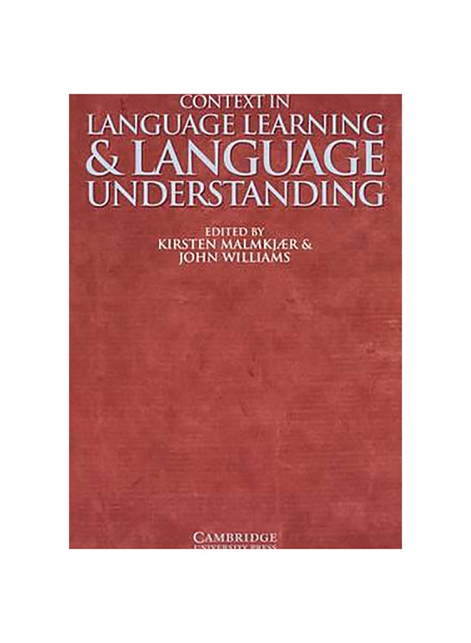 Context In Language Learning And Language Understanding paperback english - 8-Oct-98 