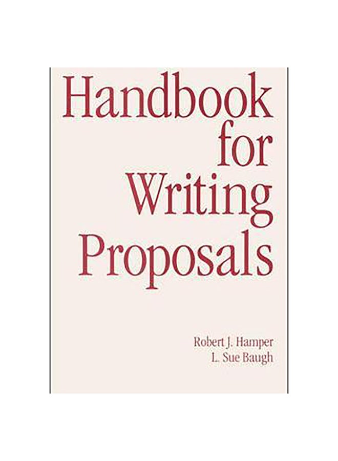 Handbook For Writing Proposals Paperback English by L. Sue Baugh - 16-Apr-96 