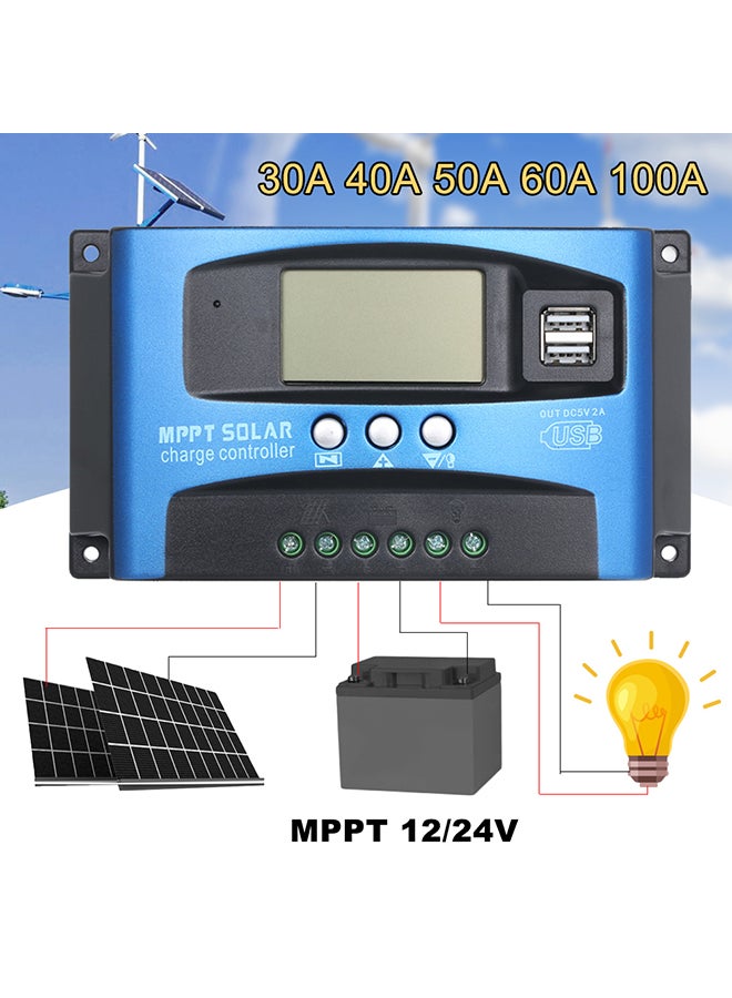 Solar Charge Controller Blue/Black  - Image 2