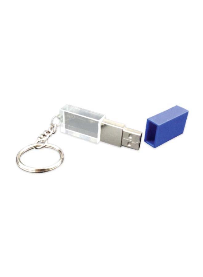 Rectangular Crystal USB Flash Drive With Cap 16 GB  - Image 1