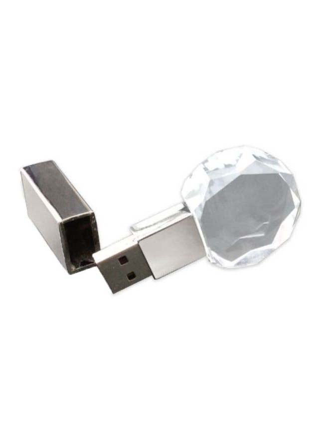 Generic - Round Crystal USB Flash Drive With Cap 8 GB - Image 1