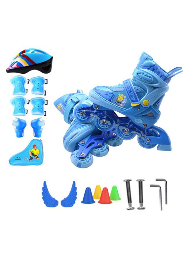 Cool Baby Adjustable LED Inline Roller Skates With Protective Gears And Accessories 35cm - Image 2