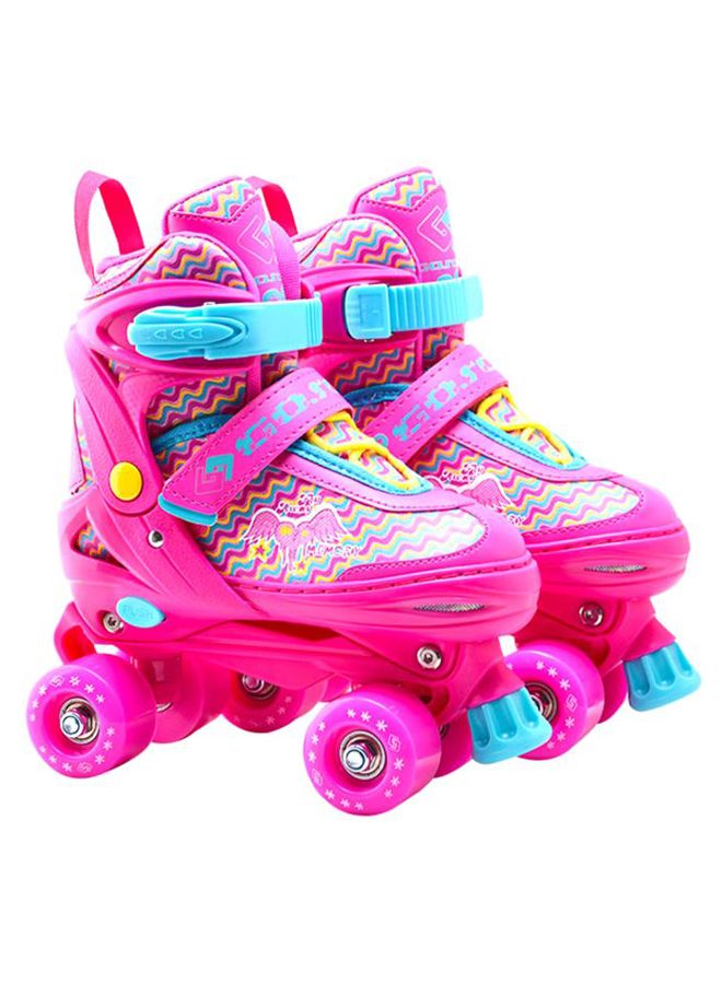 Cool Baby Adjustable High-Top Quad Roller Epic Skates Shoes 32cm - Image 1