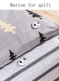 ماركة غير محددة 3-Piece Household Quilt Cover Angle Sheet Anti-running Multi-function Holder ABS Black/White  - Image 2