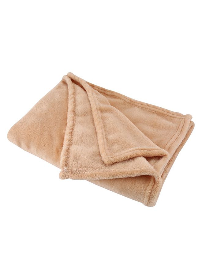 Super Soft Warm Flannel Sofa Bedding Fabric Camel 70 x 100cm
