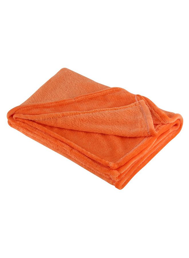 Super Soft Warm Flannel Sofa Bedding fabric Orange 70 x 100cm