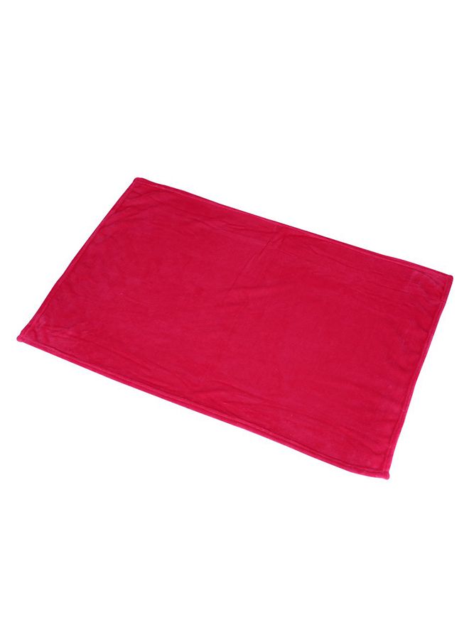 Super Soft Warm Flannel Sofa Bedding fabric Rose Red 70 x 100cm