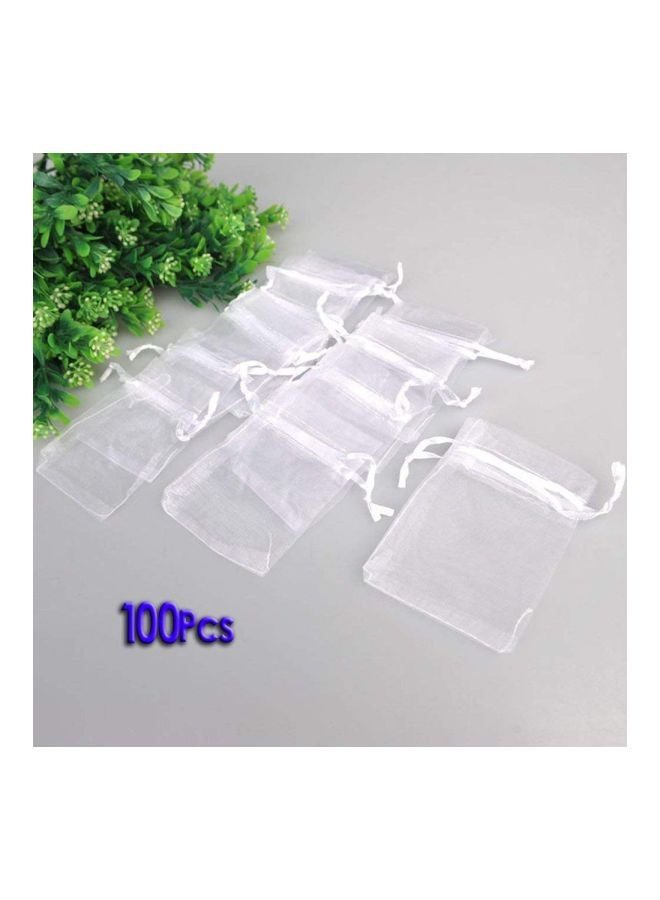 100-Piece Multifunctional Gauze Bags White - Image 2