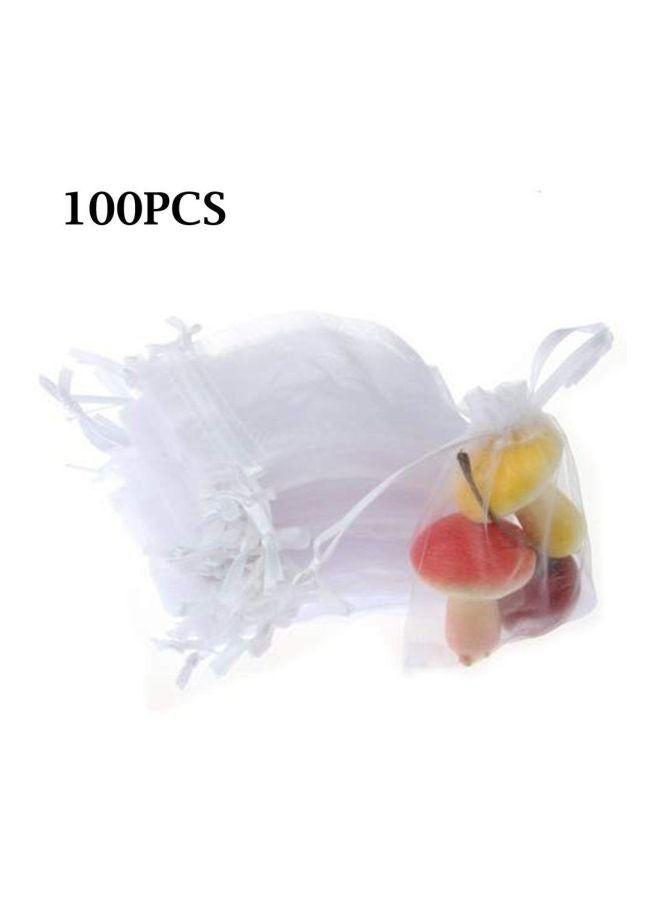 100-Piece Multifunctional Gauze Bags White - Image 3
