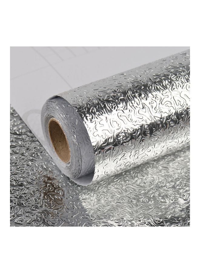 Oil Proof Wall Sticker Silver 40x100mm - Image 2