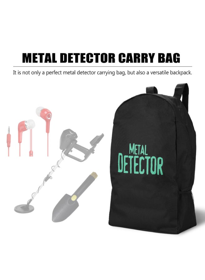 Generic Metal Detector Large Capacity Canvas Backpack Black - Image 4