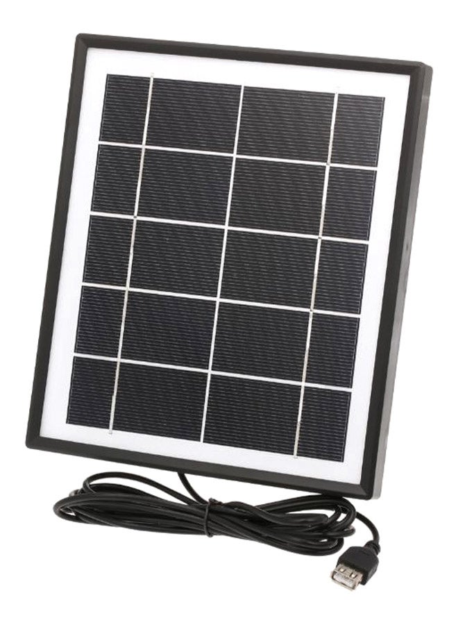 Generic Monocrystalline Solar Panel Charger With Cable Black/White 