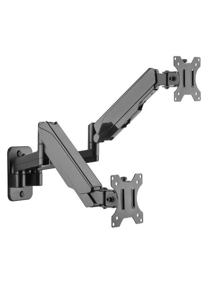 سكيل تك حامل تثبيت شاشة بذراعين وزنبرك مرن أسود - Image 1