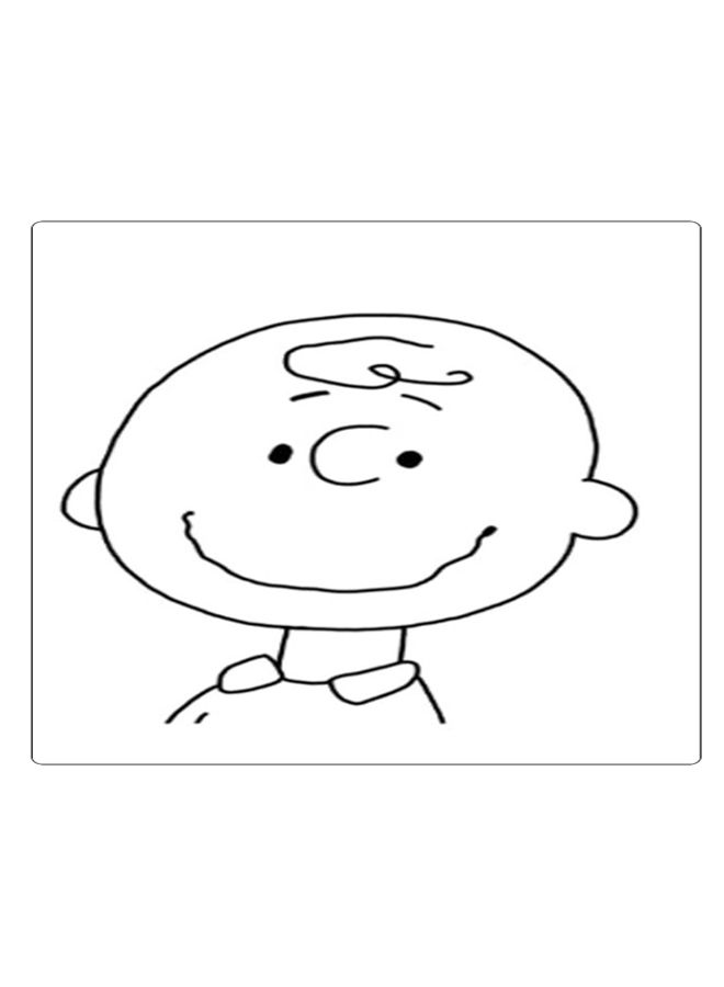 BP Printed Anti-Slip Gaming Mouse Pad Black/White - Image 1