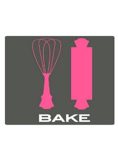 BP Printed Anti-Slip Gaming Mouse Pad Black/White/Pink  - Image 1