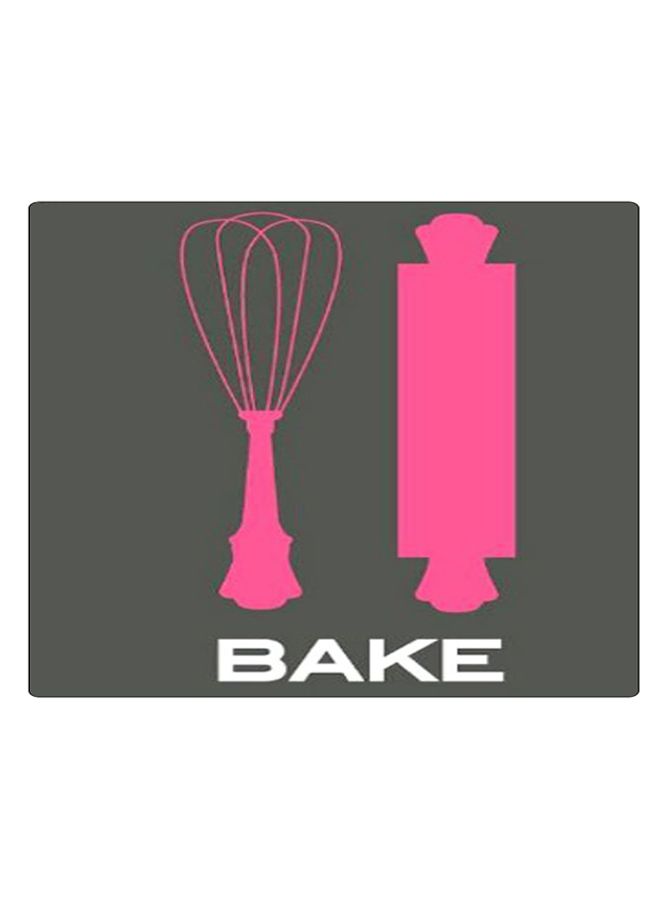 BP Printed Anti-Slip Gaming Mouse Pad Black/White/Pink - Image 1