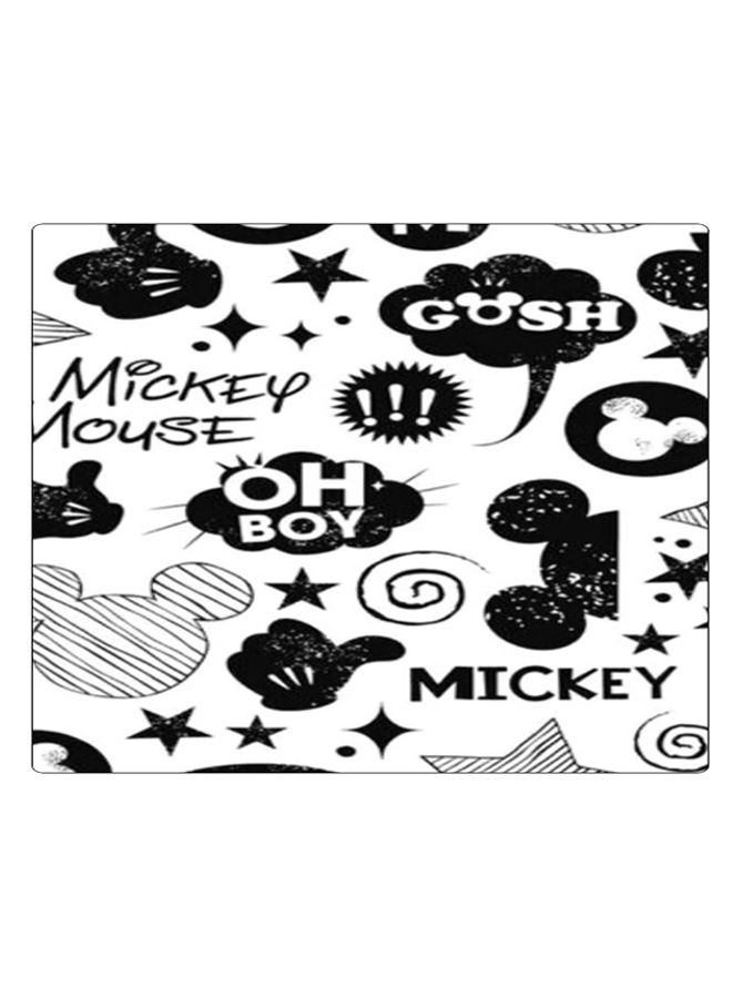 BP Printed Anti-Slip Gaming Mouse Pad White/Black/Grey - Image 1