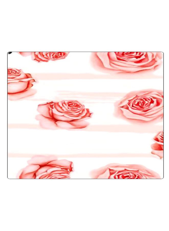 بي بي لوحة ماوس ألعاب بتصميم مضادة للانزلاق وبنمط مطبوع وردي/أبيض - Image 1