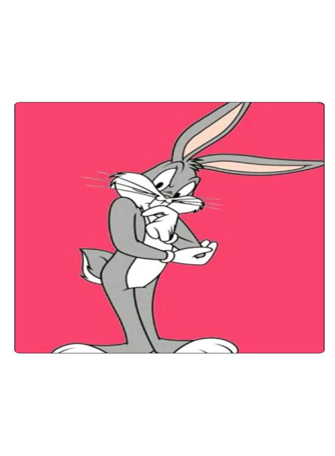 BP Printed Anti-Slip Gaming Mouse Pad Pink/Grey/White - Image 1