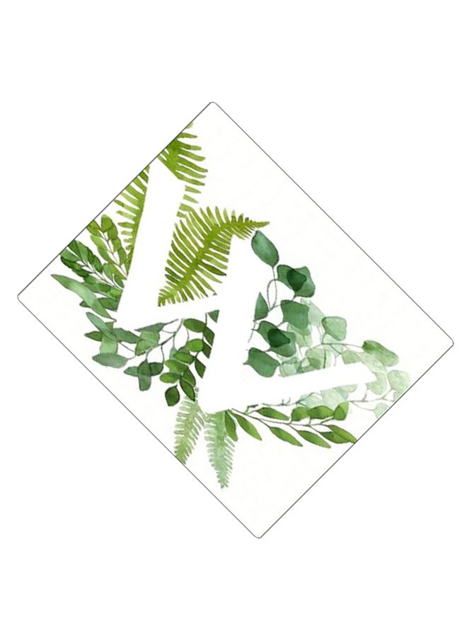 BP Printed Anti-Slip Gaming Mouse Pad White/Green - Image 2