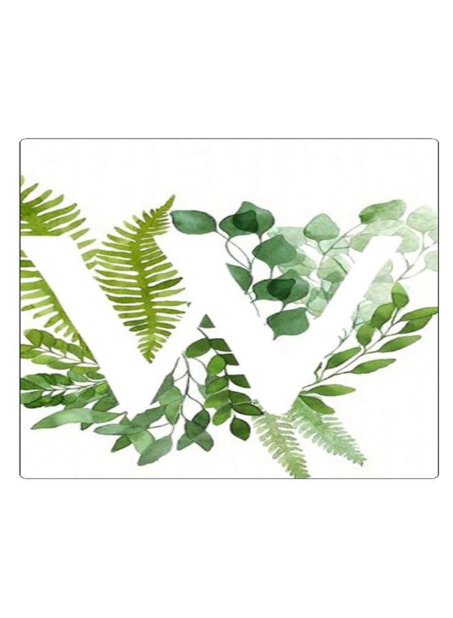 BP Printed Anti-Slip Gaming Mouse Pad White/Green - Image 1