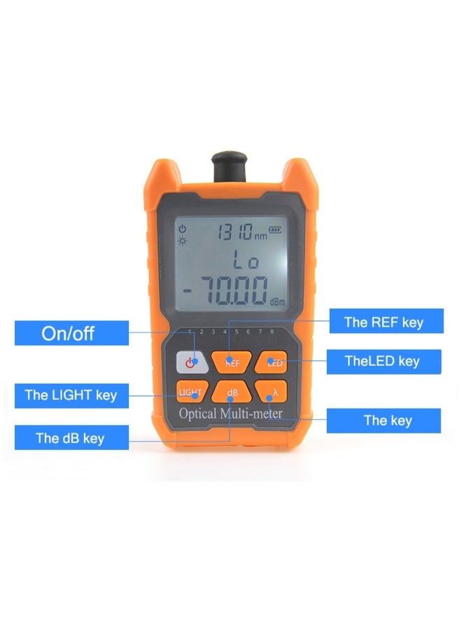 Mini Fiber Optical Power Meter Grey/Orange 26centimeter - Image 3