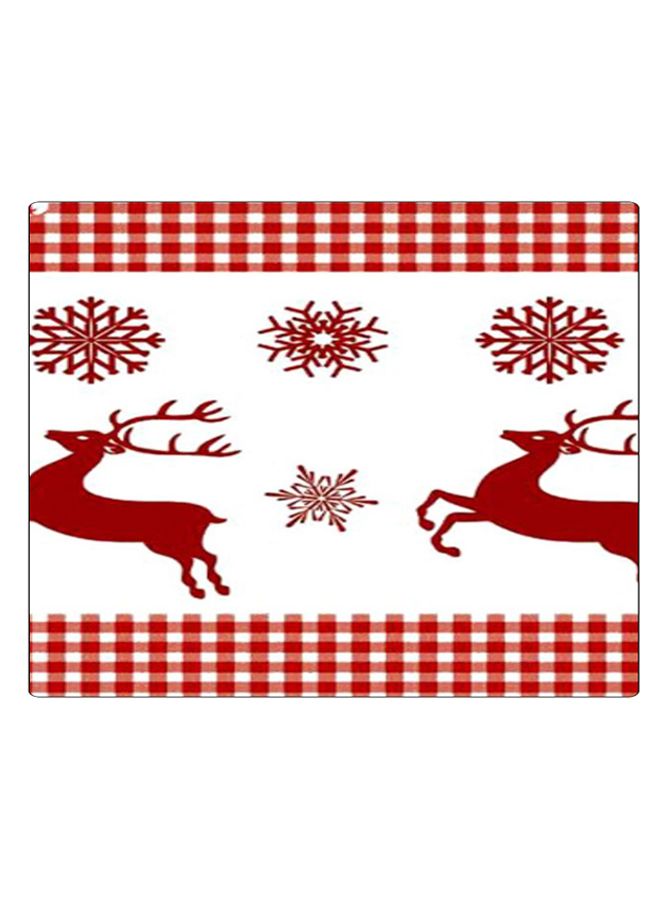 BP Printed Anti-Slip Gaming Mouse Pad Red/White - Image 1