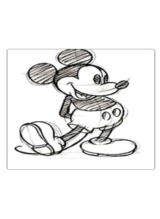 BP Printed Anti-Slip Gaming Mouse Pad Black/White  - Image 1