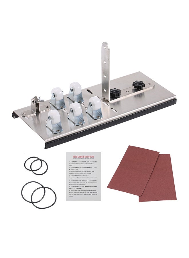 Stainless Steel Glass Bottle Cutter Set Silver 30 x 5 x 16cm  - Image 1